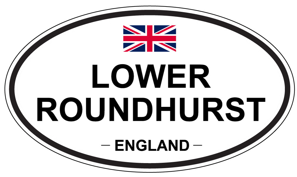 LOWER ROUNDHURST, ENGLAND - Oval Sticker