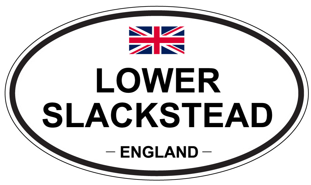 LOWER SLACKSTEAD, ENGLAND - Oval Sticker