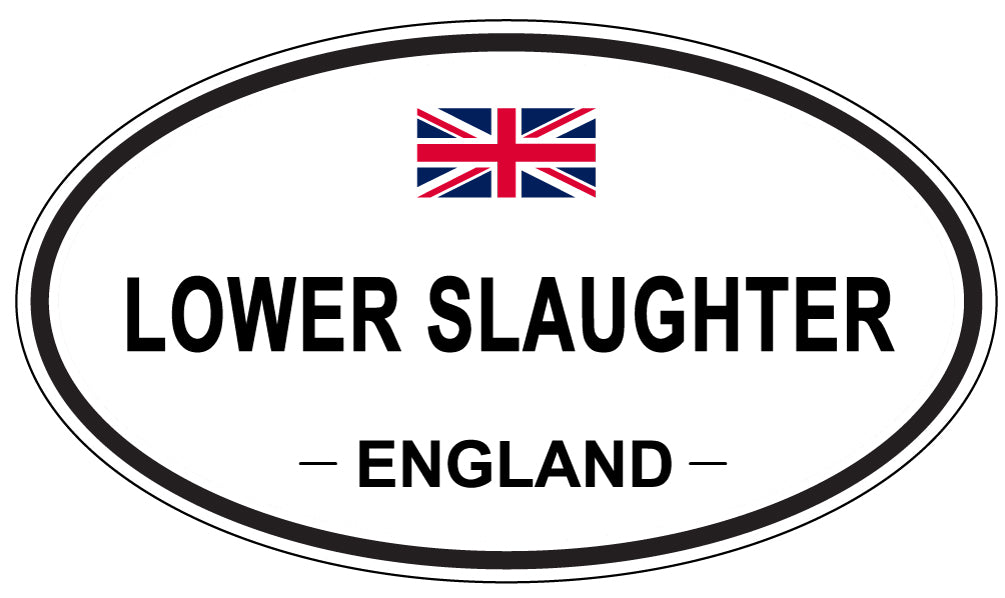 LOWER SLAUGHTER, England - Oval Magnet
