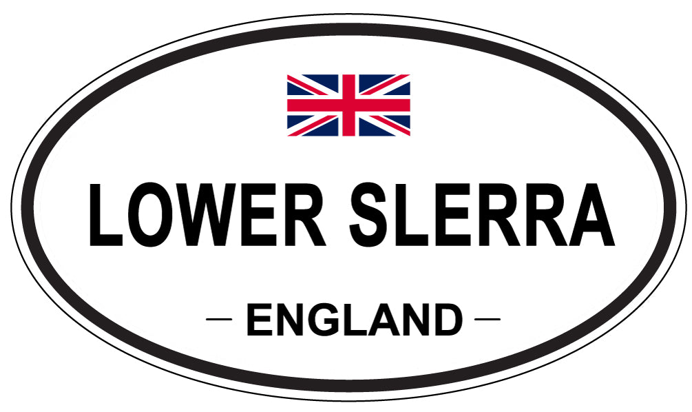 LOWER SLERRA, England - Oval Magnet