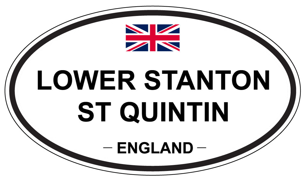 LOWER STANTON ST QUINTIN, England - Oval Magnet