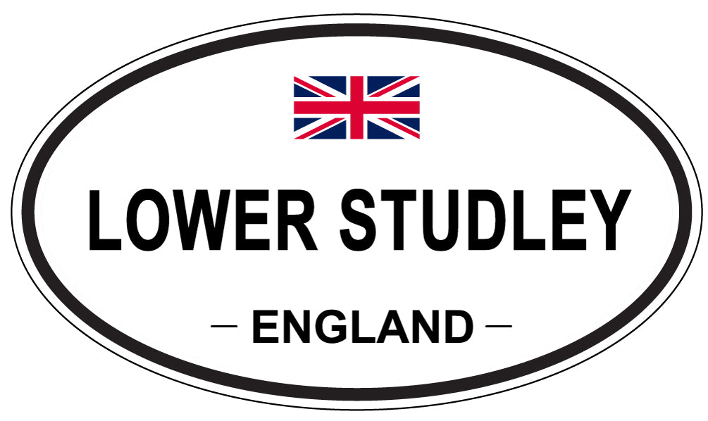 LOWER STUDLEY, ENGLAND - Oval Sticker