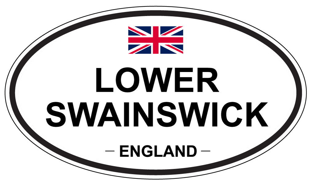 LOWER SWAINSWICK, ENGLAND - Oval Sticker
