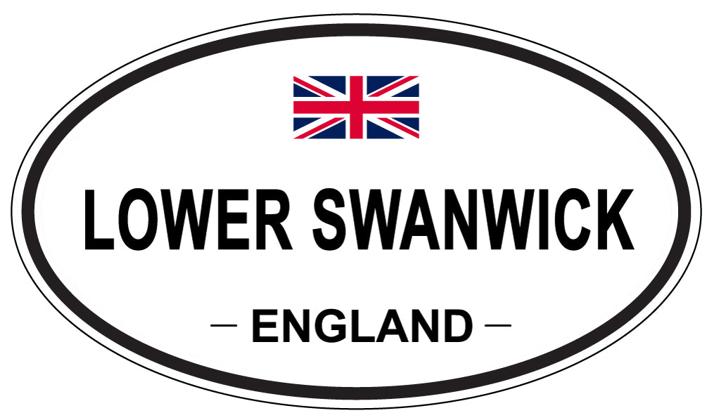 LOWER SWANWICK, ENGLAND - Oval Sticker