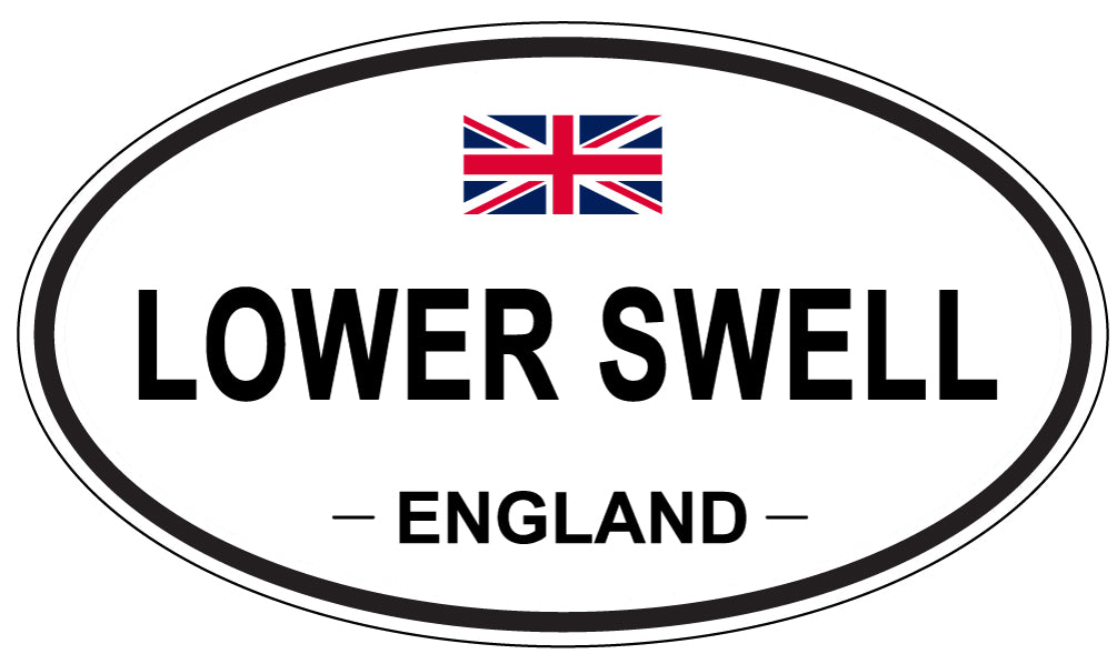 LOWER SWELL, ENGLAND - Oval Sticker