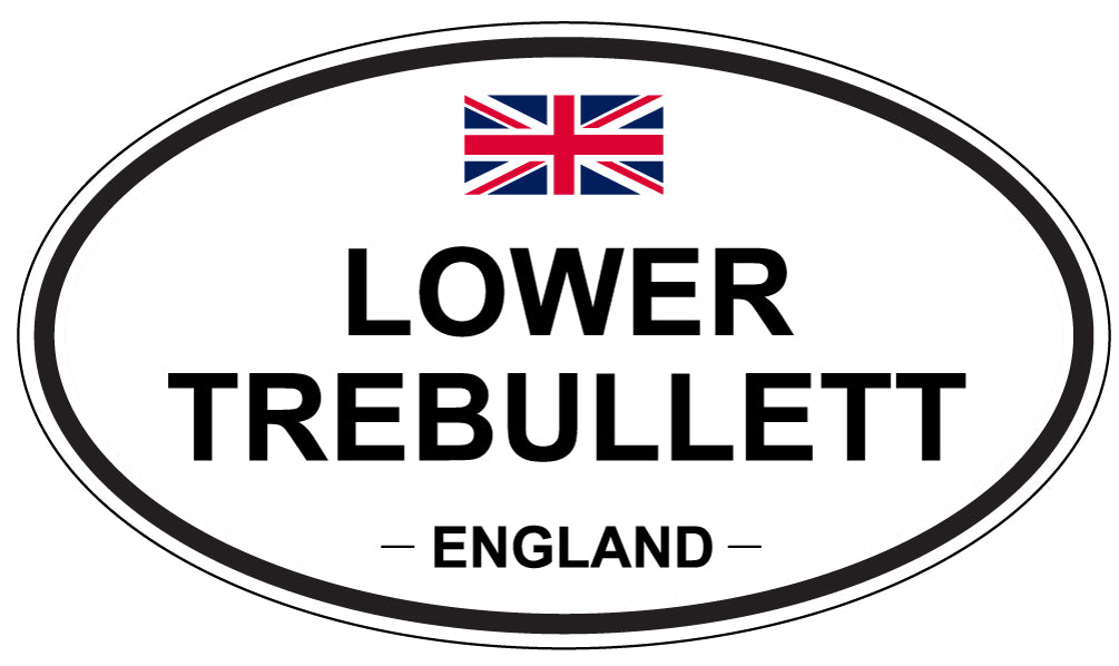 LOWER TREBULLETT, England - Oval Magnet