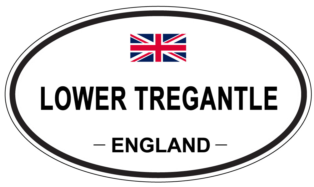 LOWER TREGANTLE, ENGLAND - Oval Sticker