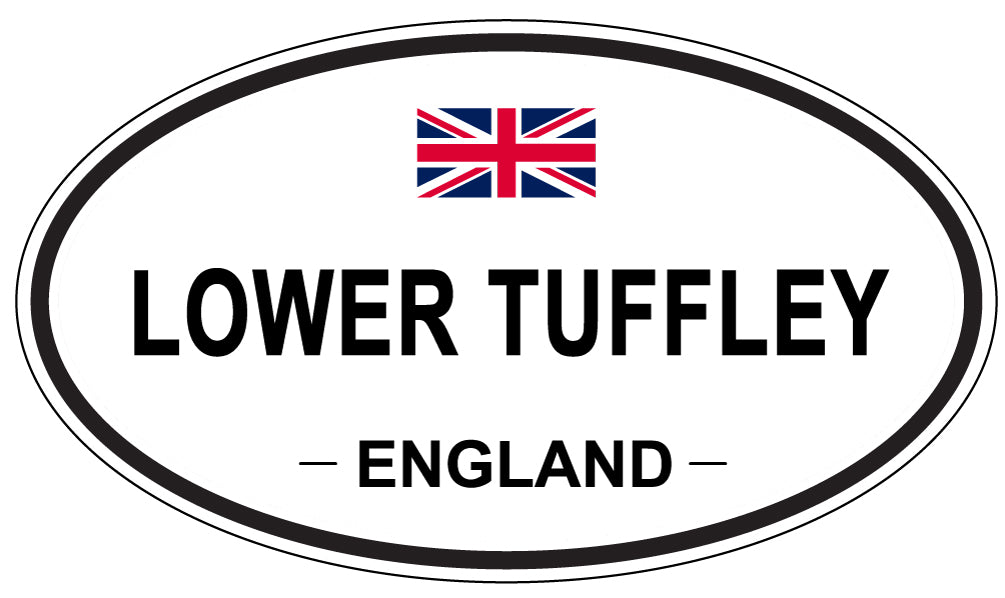 LOWER TUFFLEY, ENGLAND - Oval Sticker