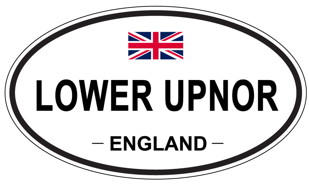 LOWER UPNOR, ENGLAND - Oval Sticker