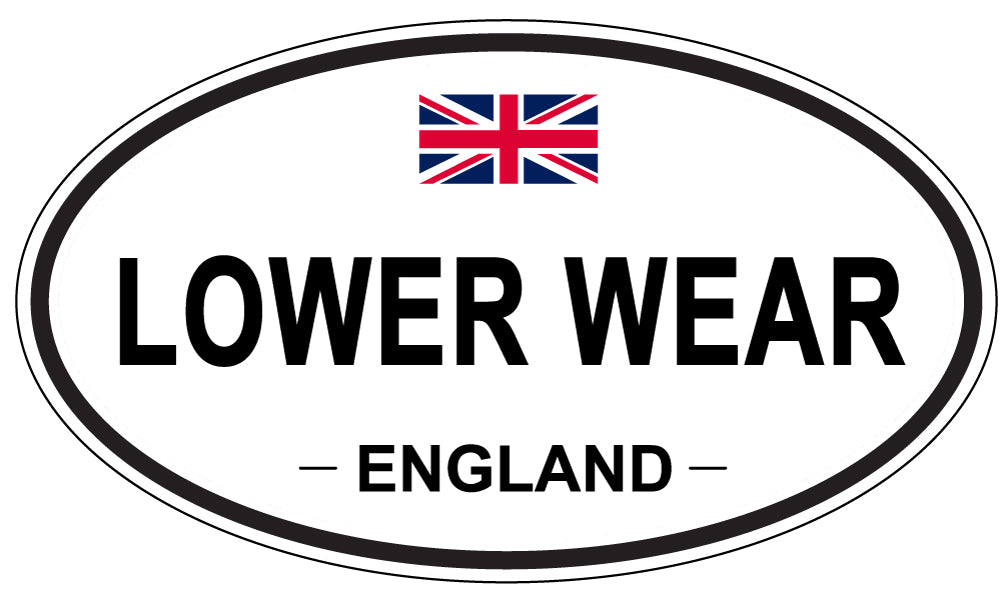 LOWER WEAR, England - Oval Magnet