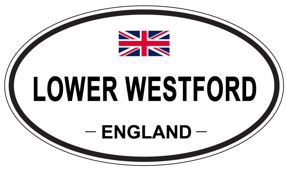 LOWER WESTFORD, ENGLAND - Oval Sticker