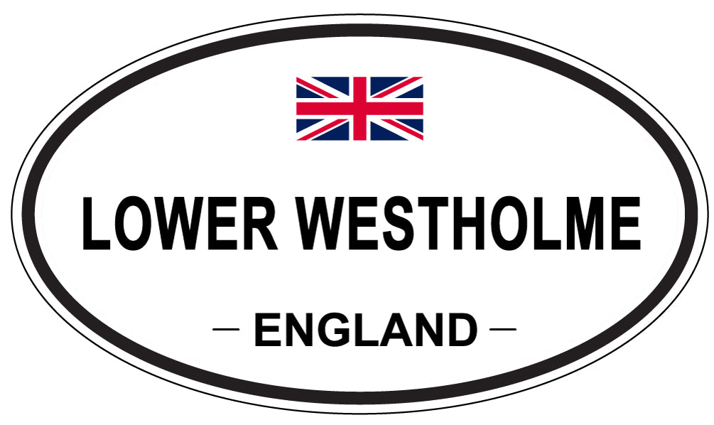 LOWER WESTHOLME, England - Oval Magnet