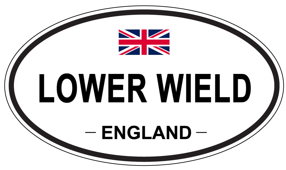 LOWER WIELD, ENGLAND - Oval Sticker