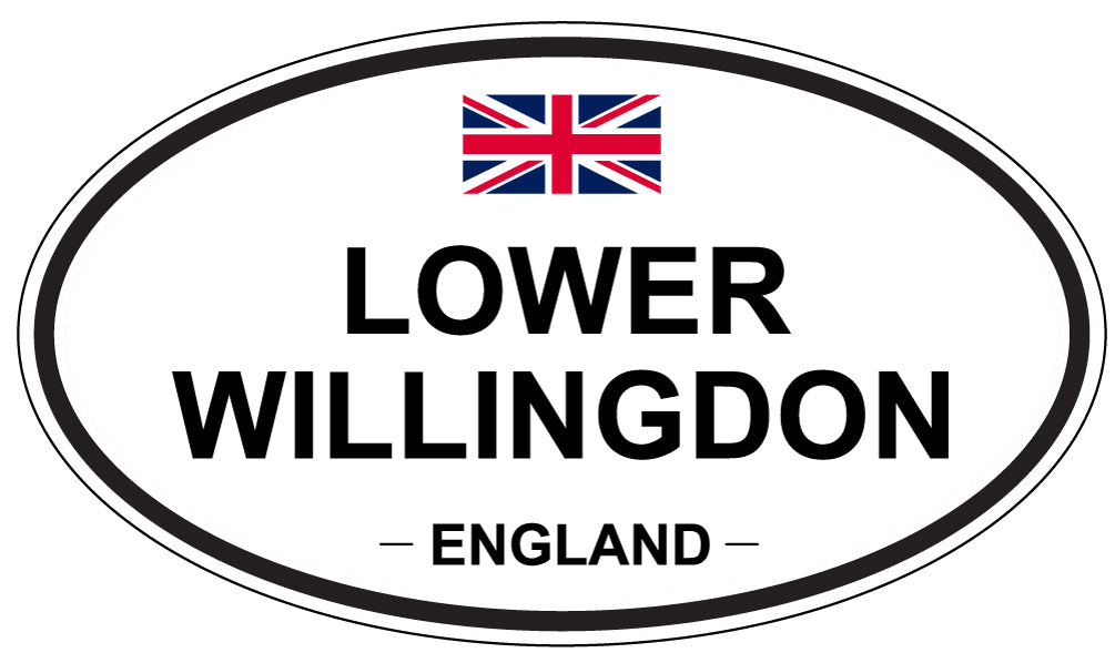 LOWER WILLINGDON, ENGLAND - Oval Sticker