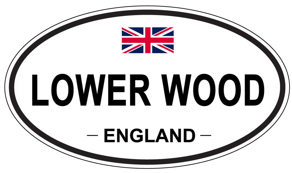 LOWER WOOD, ENGLAND - Oval Sticker