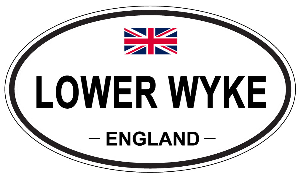 LOWER WYKE, ENGLAND - Oval Sticker