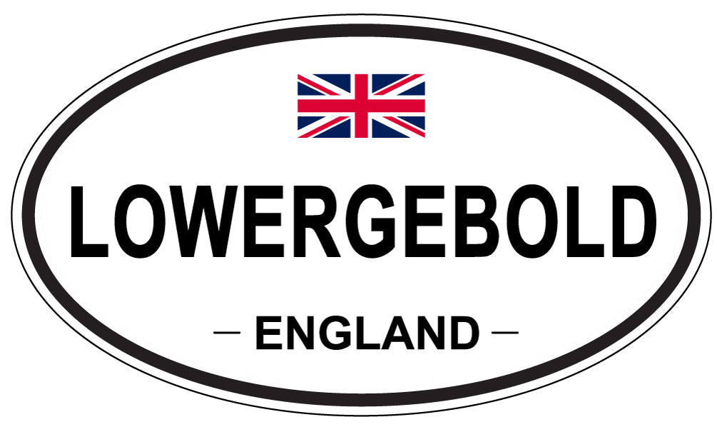 LOWERGEBOLD, ENGLAND - Oval Sticker