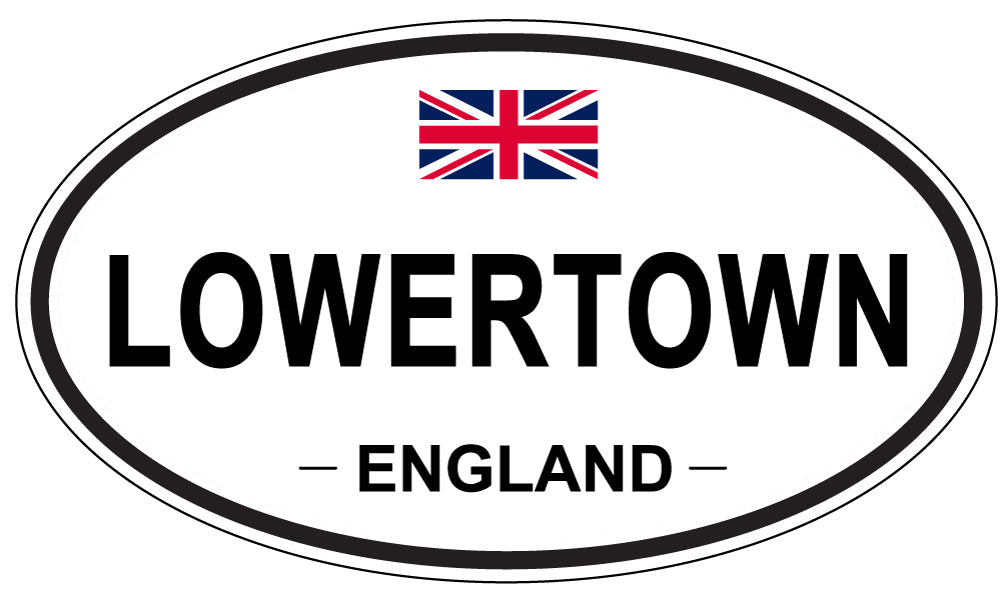 LOWERTOWN, ENGLAND - Oval Sticker