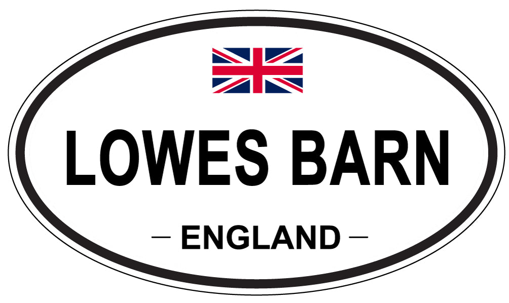 LOWES BARN, England - Oval Magnet