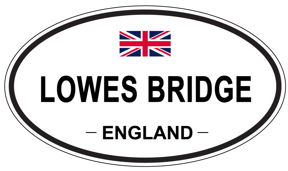 LOWES BRIDGE, England - Oval Magnet