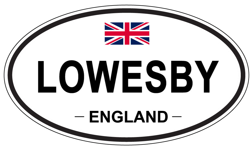 LOWESBY, England - Oval Magnet