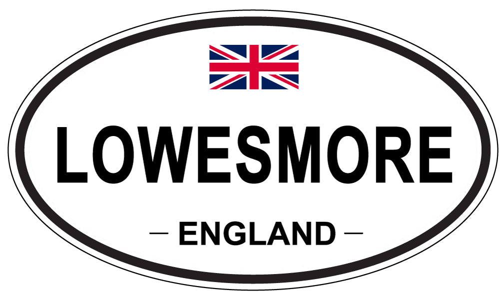 LOWESMORE, ENGLAND - Oval Sticker