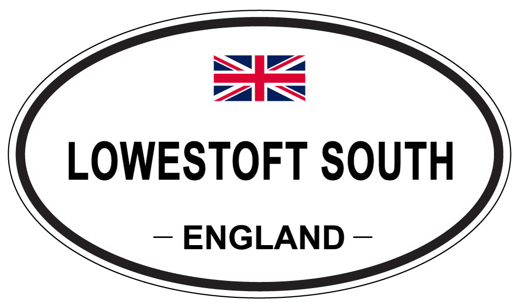 LOWESTOFT SOUTH, ENGLAND - Oval Sticker