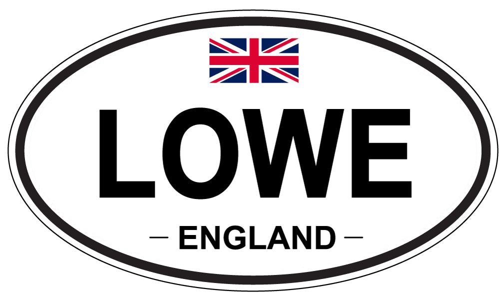 LOWE, England - Oval Magnet