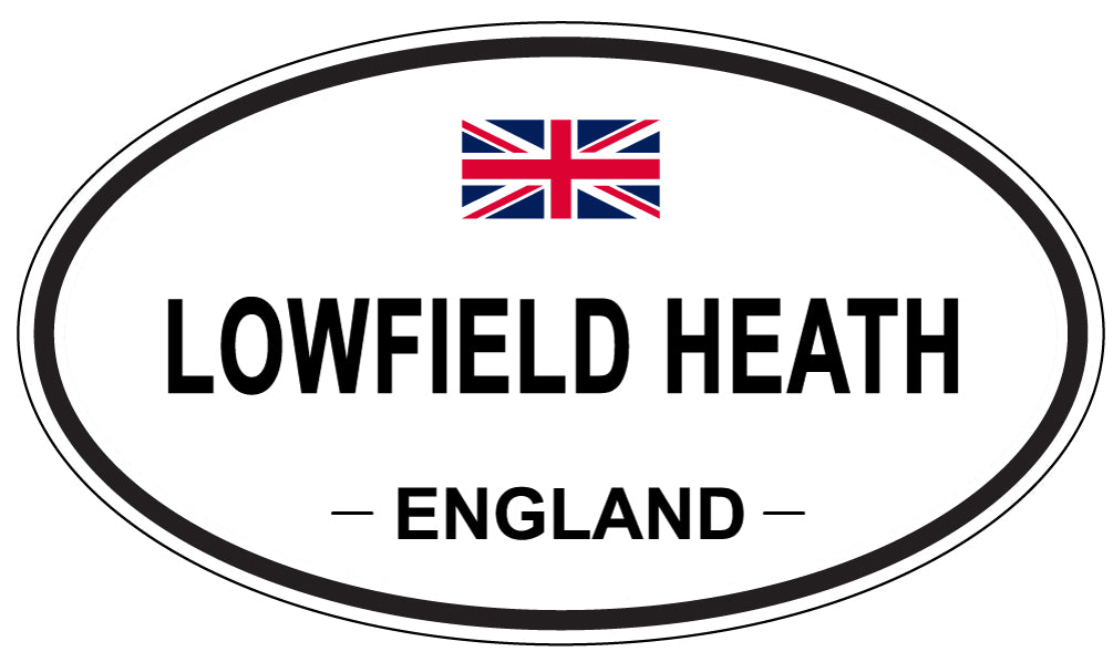 LOWFIELD HEATH, ENGLAND - Oval Sticker