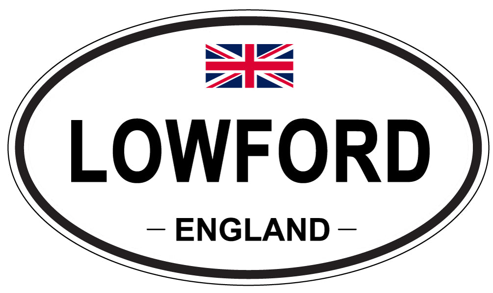 LOWFORD, ENGLAND - Oval Sticker