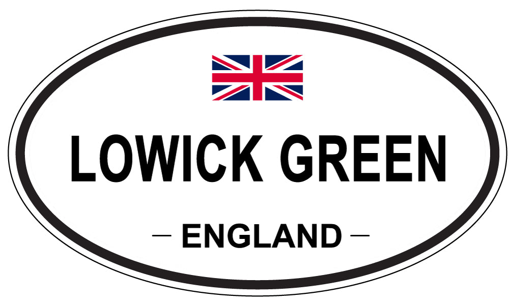 LOWICK GREEN, ENGLAND - Oval Sticker