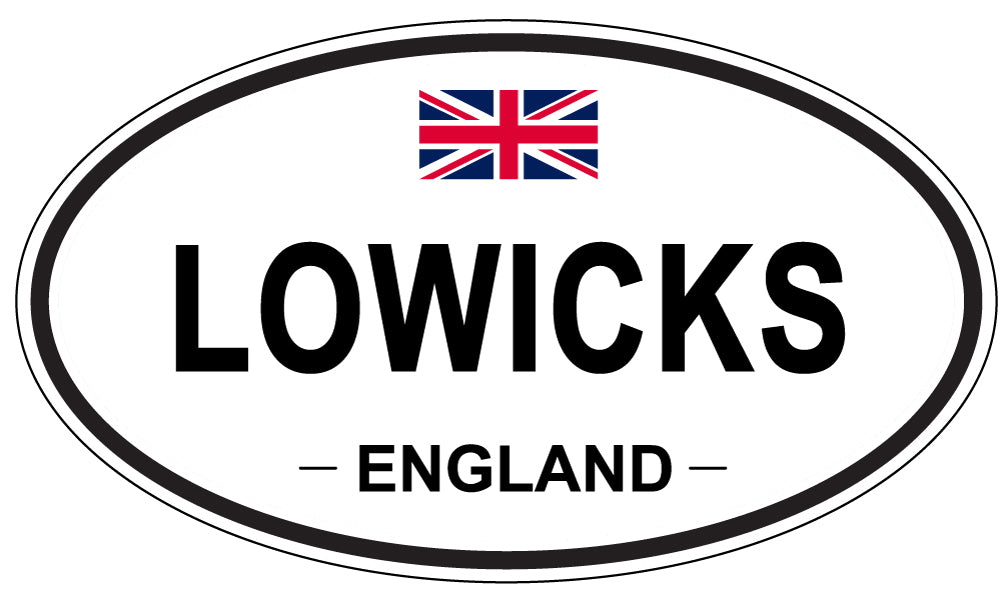 LOWICKS, England - Oval Magnet