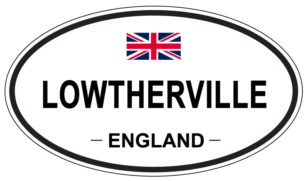 LOWTHERVILLE, ENGLAND - Oval Sticker