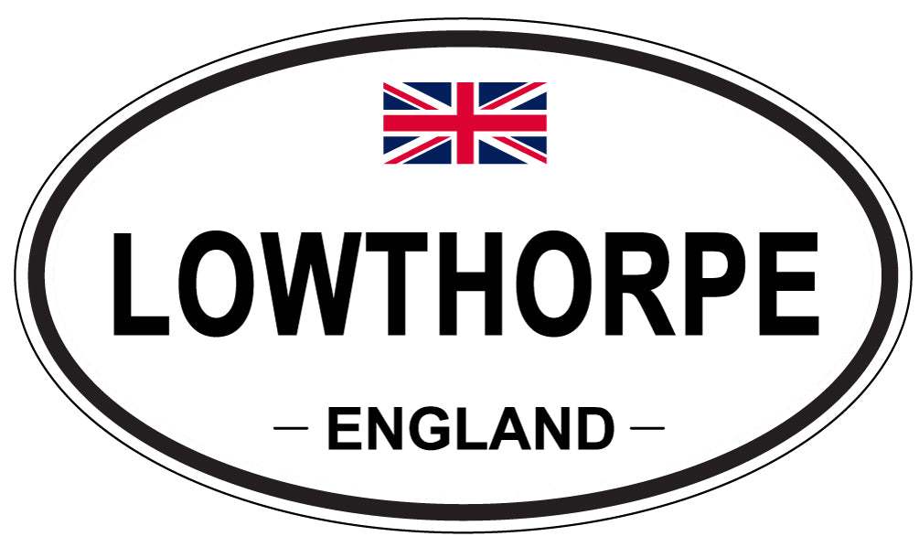 LOWTHORPE, ENGLAND - Oval Sticker