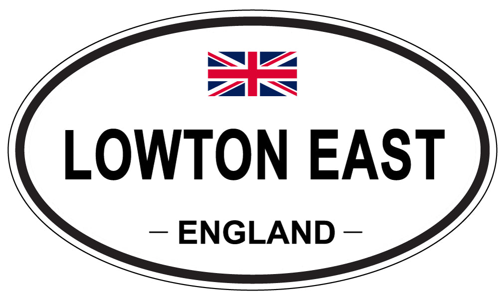 LOWTON EAST, England - Oval Magnet