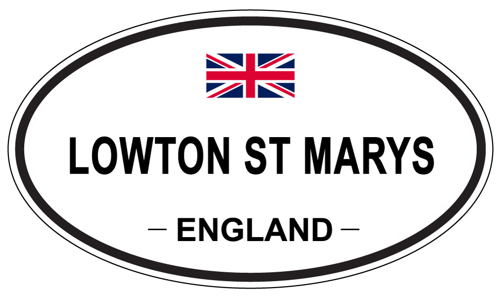 LOWTON ST MARYS, England - Oval Magnet