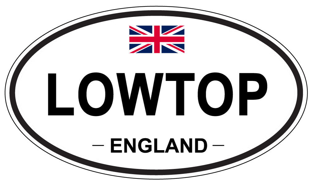 LOWTOP, England - Oval Magnet