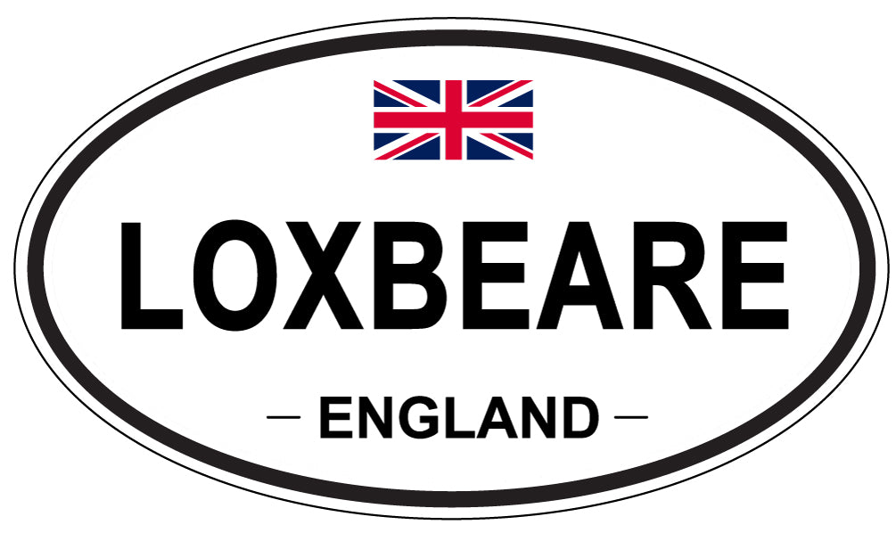 LOXBEARE, ENGLAND - Oval Sticker