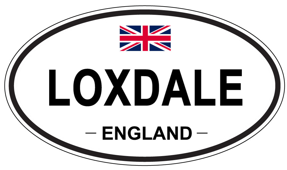 LOXDALE, ENGLAND - Oval Sticker