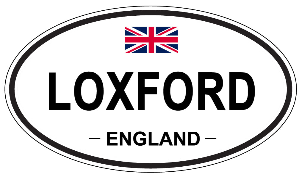 LOXFORD, ENGLAND - Oval Sticker