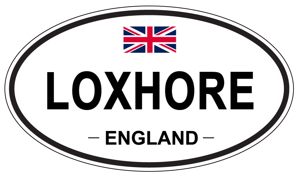 LOXHORE, ENGLAND - Oval Sticker