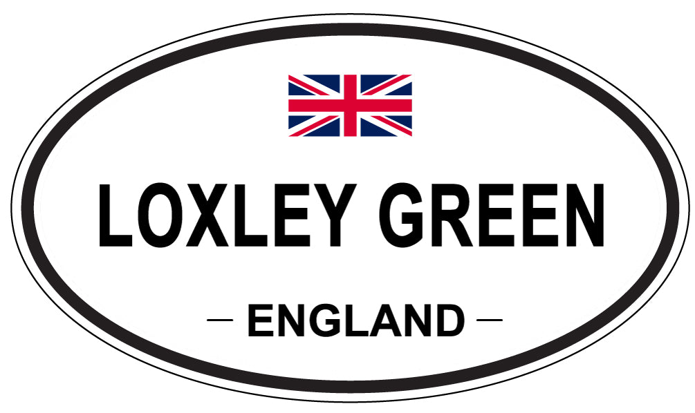 LOXLEY GREEN, England - Oval Magnet