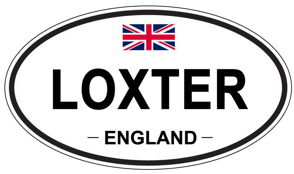 LOXTER, England - Oval Magnet