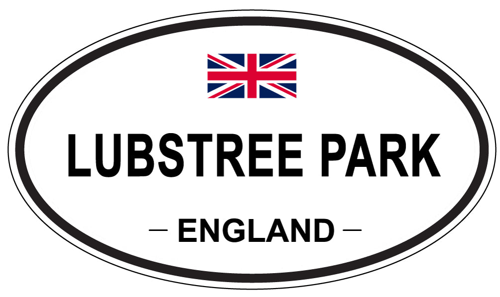 LUBSTREE PARK, ENGLAND - Oval Sticker