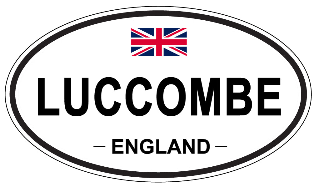 LUCCOMBE, ENGLAND - Oval Sticker