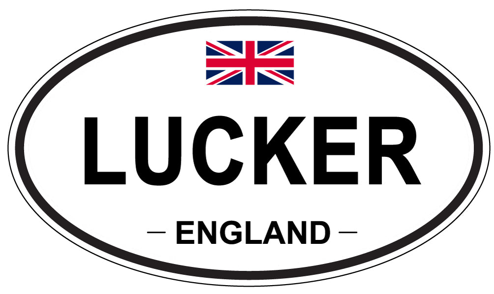LUCKER, England - Oval Magnet