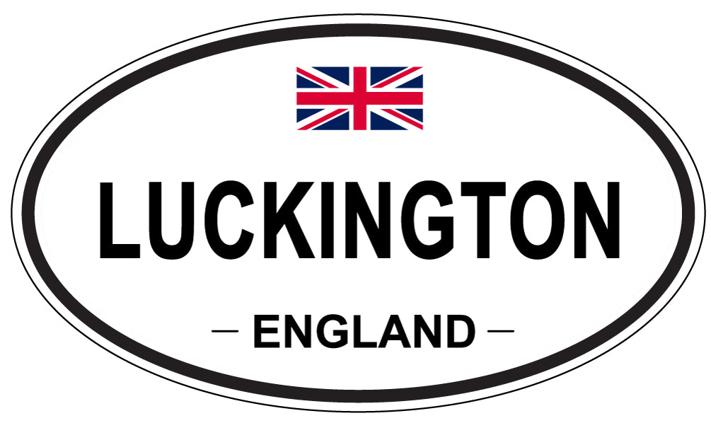 LUCKINGTON, ENGLAND - Oval Sticker