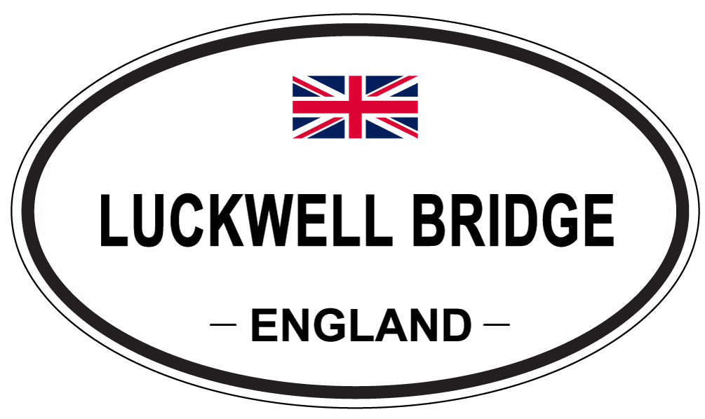LUCKWELL BRIDGE, England - Oval Magnet