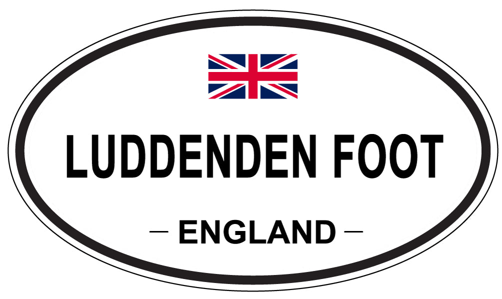 LUDDENDEN FOOT, ENGLAND - Oval Sticker