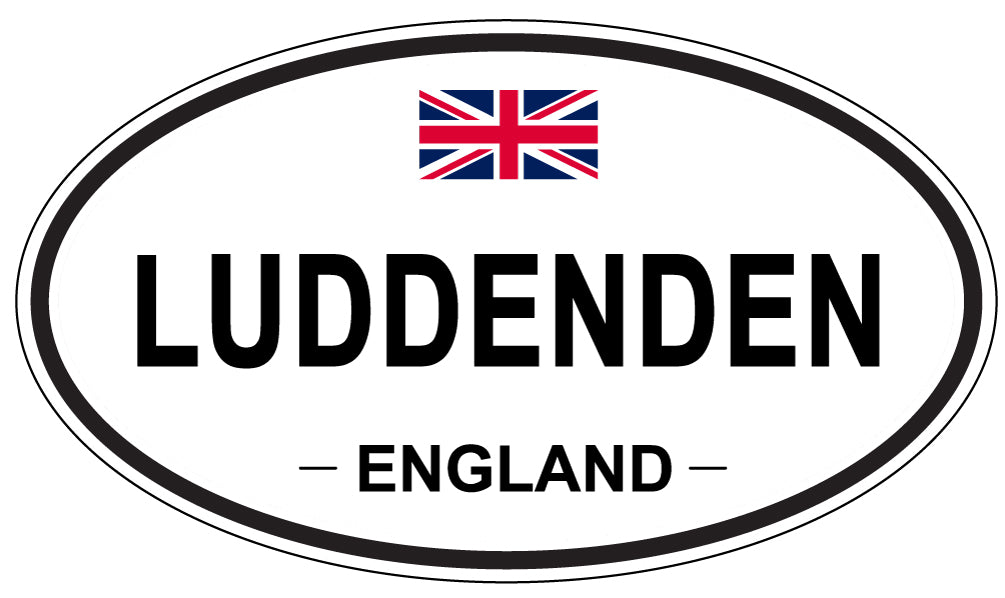 LUDDENDEN, ENGLAND - Oval Sticker